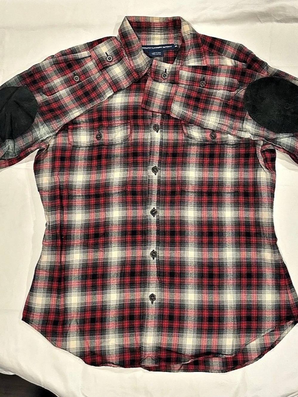 Polo Ralph Lauren Sport Plaid Cotton Button Down Size 14